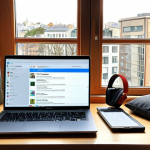 **

*   **Prompt:** Digital nomad workspace setup, laptop open, headphones on, studying Coursera course on data science, surrounded by travel souvenirs, sunny window view, modern aesthetic, cozy vibe.

**