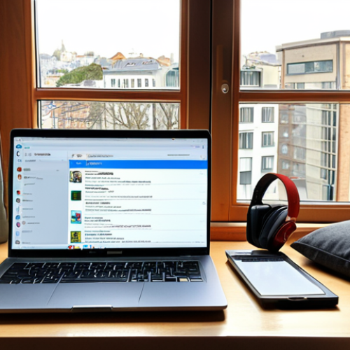 **

*   **Prompt:** Digital nomad workspace setup, laptop open, headphones on, studying Coursera course on data science, surrounded by travel souvenirs, sunny window view, modern aesthetic, cozy vibe.

**